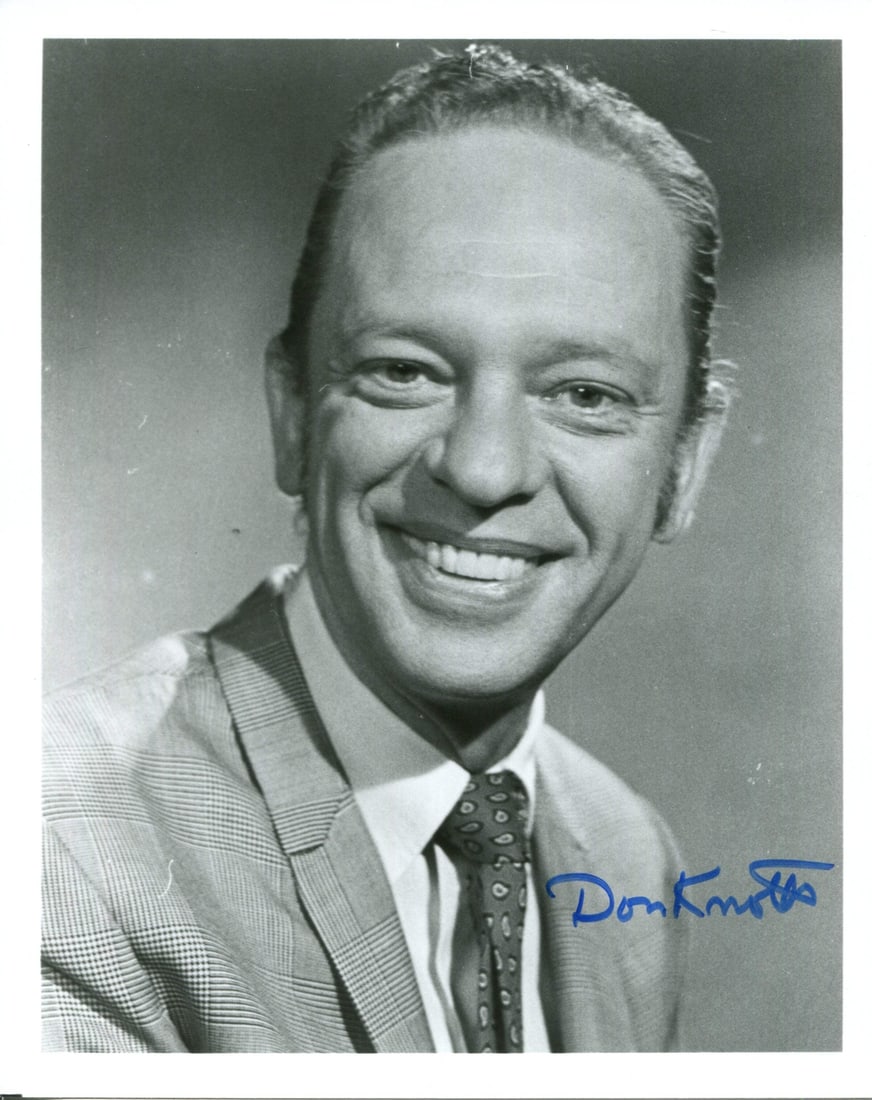 8x10 Photo Autographed By Don Knotts: 8x10 Photo Autographed By Don Knotts Don Knotts' blue sharpie signature adds a touch of authenticity to this 8x10 photo, making it a unique collectible for fans of the beloved actor. The item comes