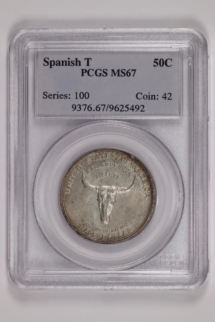 1935 SPANISH TRAIL COMMEMORATIVE HALF DOLLAR PCGS MS67 (1 of 2)