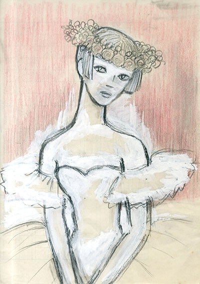 Woman in white dress with flower crown 18x13cm by Rune Naito: Woman in white dress with flower crown 18x13cm by Rune Naito Item Specifics: Artist: Rune Naito Subject: Woman with Flower Crown Material: Pencil and Colored Pencil on Paper Style: Japanese Product Di