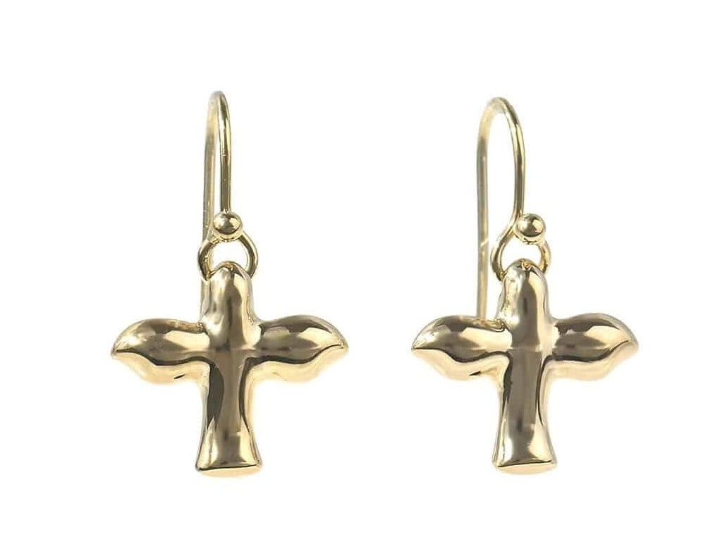 Yellow Gold 18k Dangle Earrings Bird Elsa Peretti Cross Drop Hook Tiffany: Yellow Gold 18k Dangle Earrings Bird Elsa Peretti Cross Drop Hook Tiffany Item Specifics: Shape: Bird Closure: Hook Occasion: Anniversary Birthday Christening Christmas Confirmation/Communion