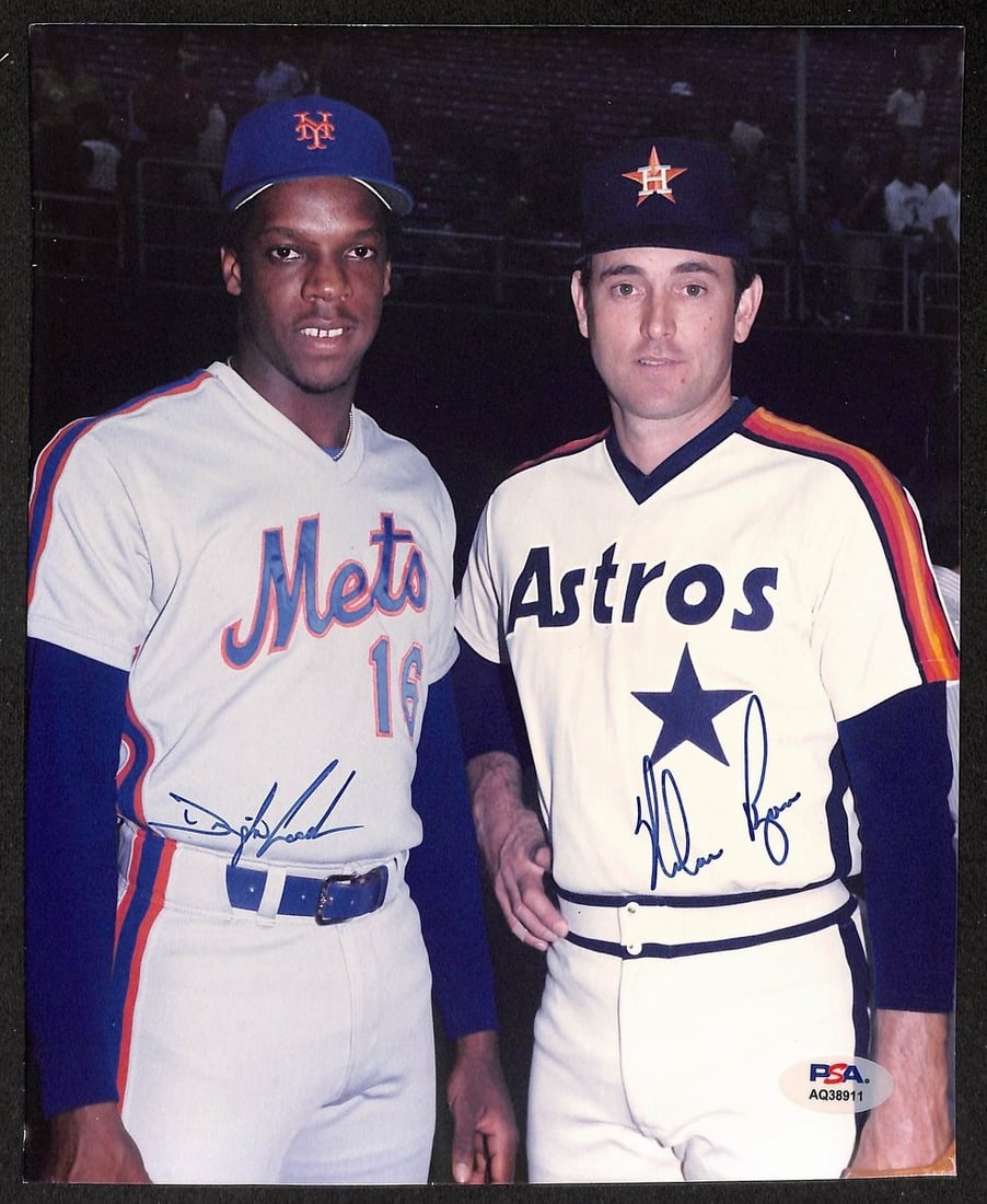 Nolan Ryan/ Dwight Gooden Autographed 8x10 Photo Astros/ Mets PSA/ DNA 207522 (1 of 1)