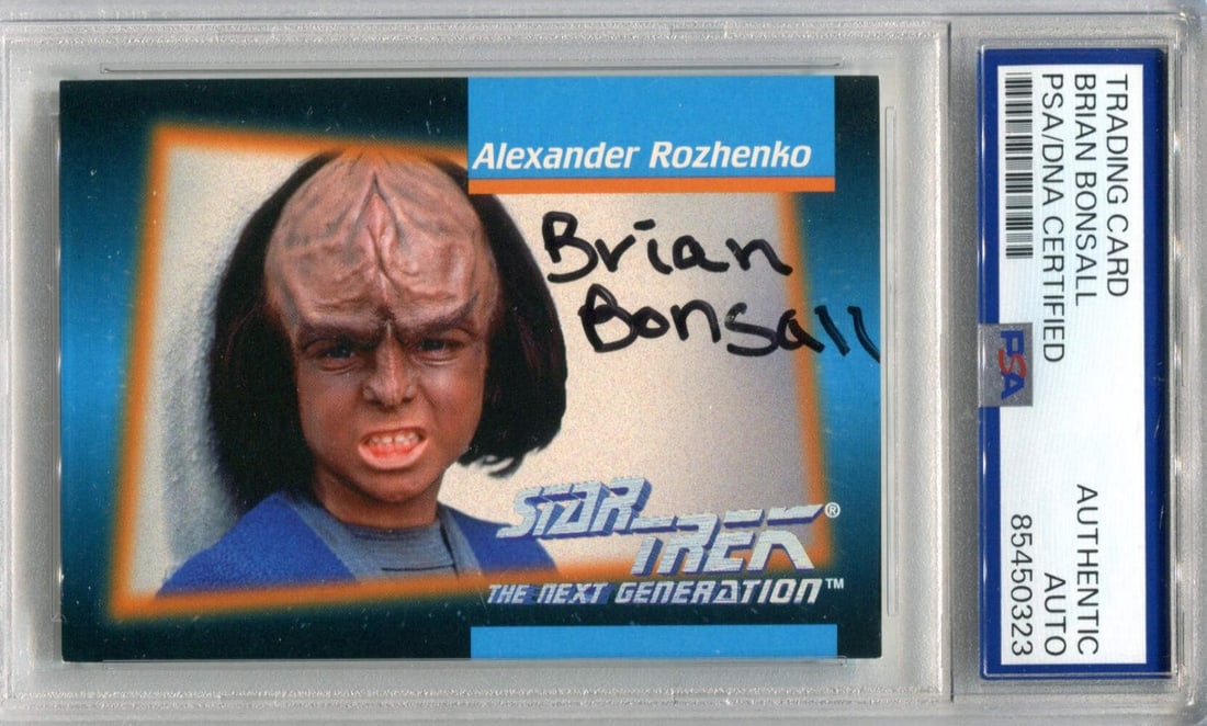 Brian Bonsall 1992 Auto PSA Authentic Card Stark Trek The Next Generation (1 of 2)