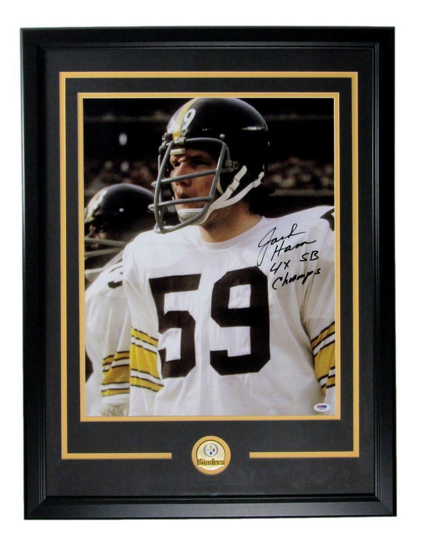 Jack Ham HOF Steelers Signed/ Inscribed 16x20 Photo Framed PSA/ DNA 166785: Jack Ham HOF Steelers Signed/ Inscribed 16x20 Photo Framed PSA/ DNA 166785 Item Specifics: Autograph Authentication: PSA/DNA League: NFL Original/Reprint: Original Product: Photo Sport: Football