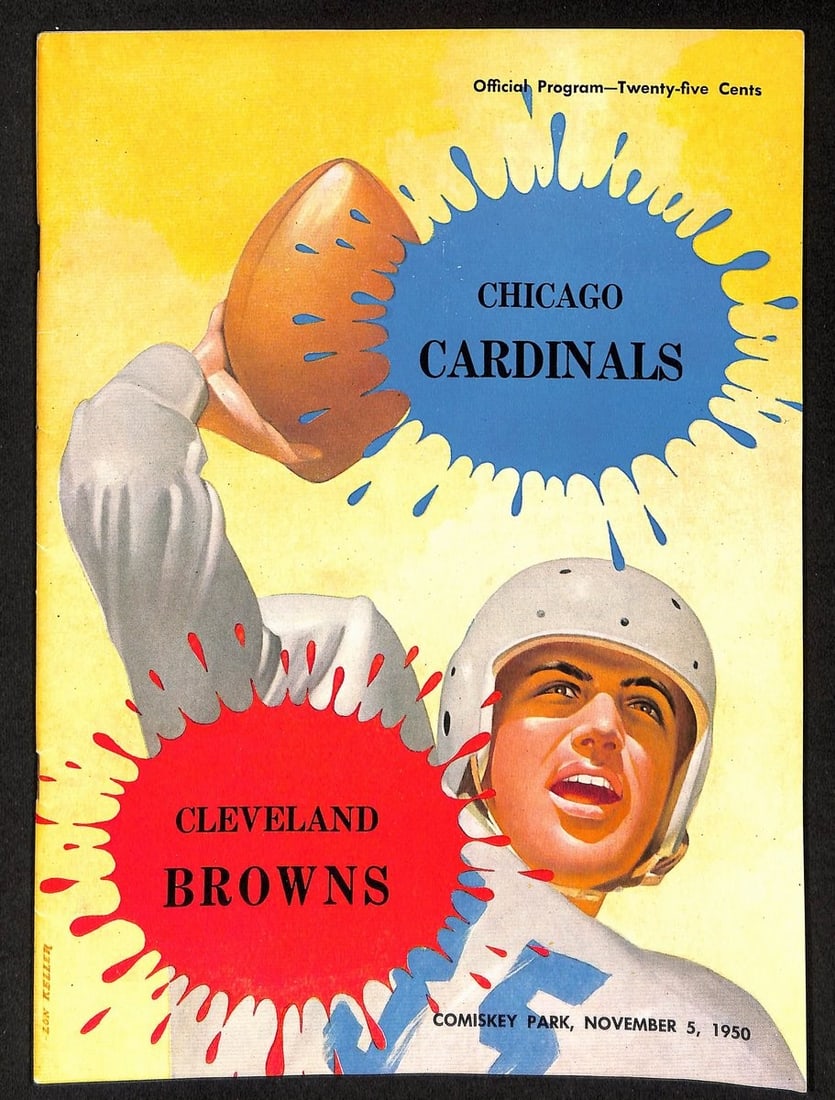 Vintage Nov. 5, 1950 Chicago Cardinals vs. Cleveland Browns Program 194937 (1 of 5)