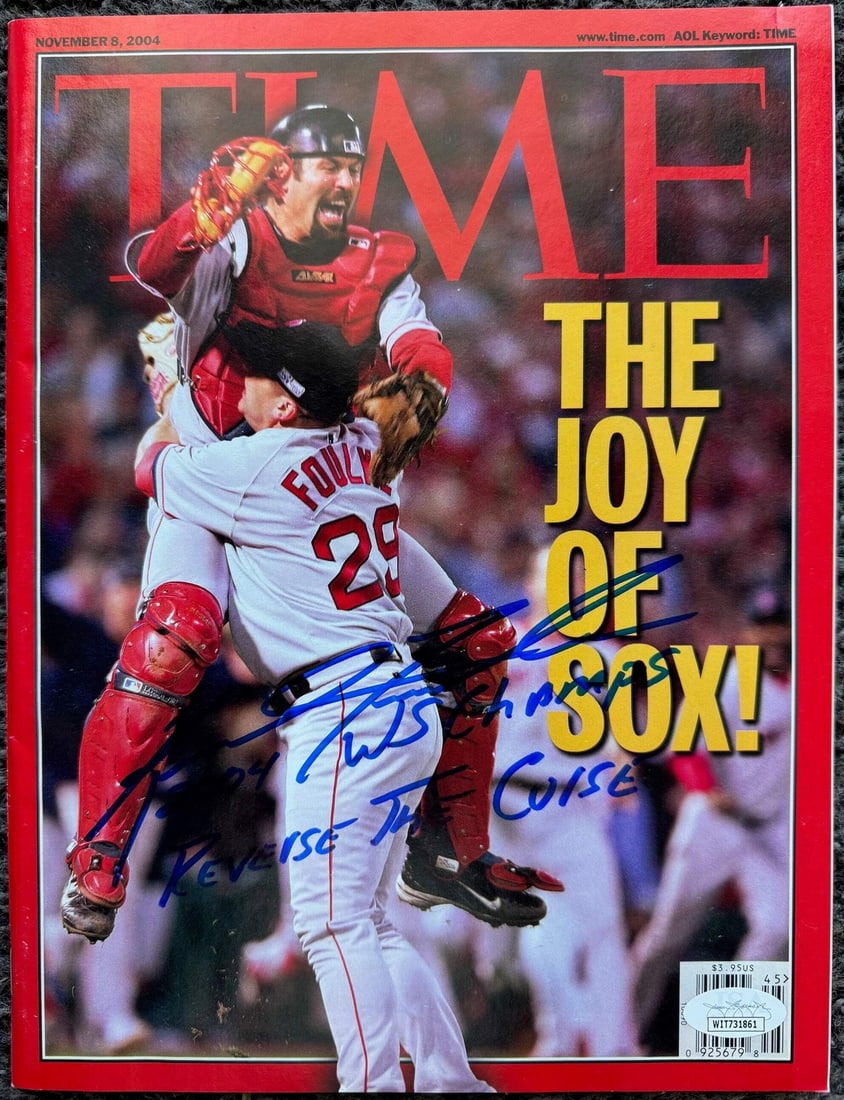 Keith Foulke Autographed Time Magazine November 8 2004 (JSA) (1 of 2)