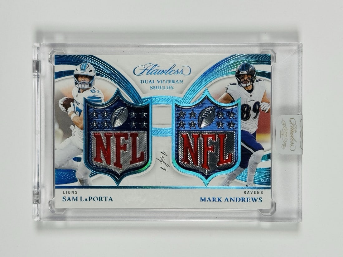 FLAWLESS SAM LAPORTA 2025 PANINI MARK DUAL SHIELD (1 of 2)