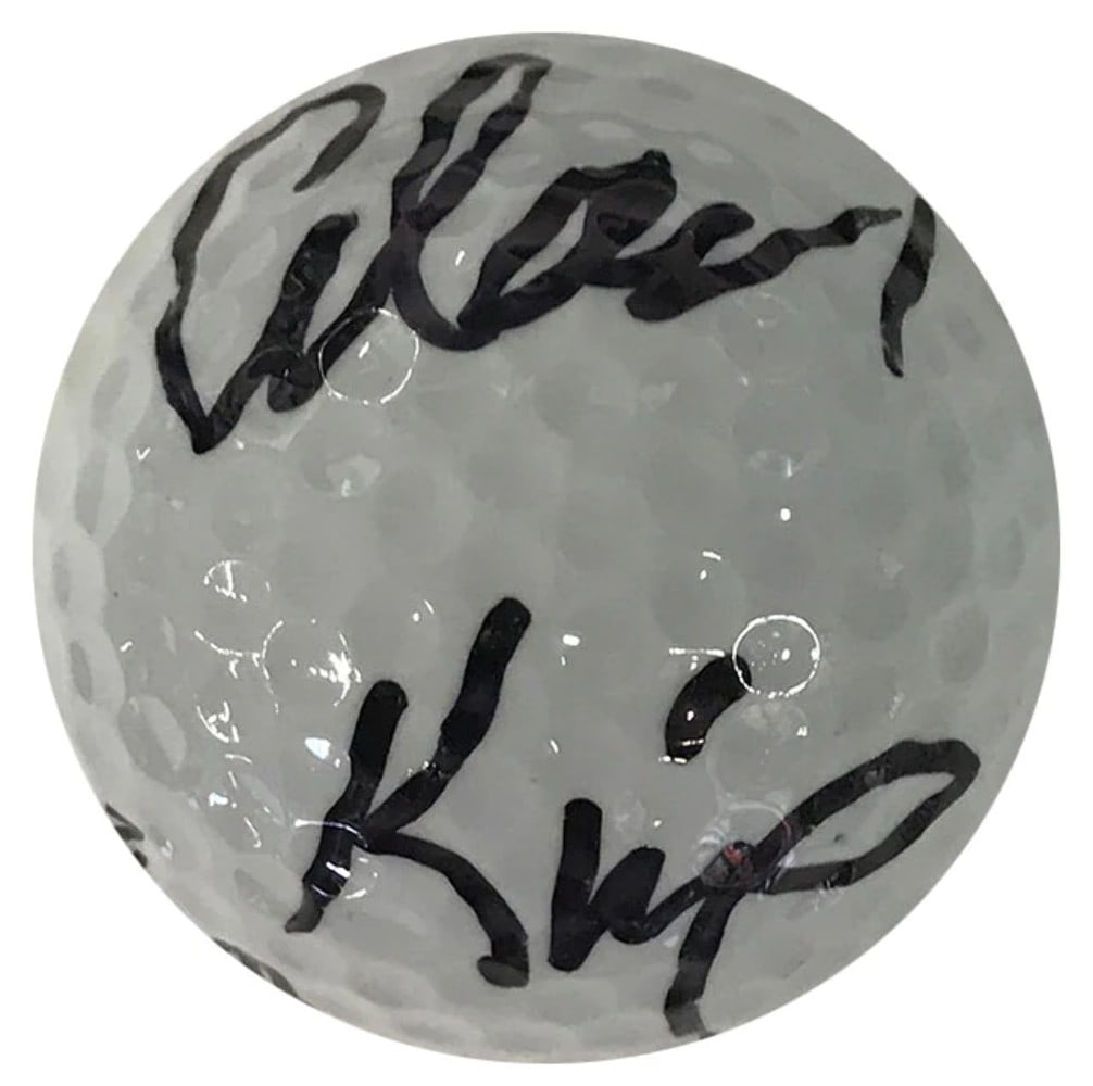 King Autographed 2 Golf Ball by Alan Wilson (1 of 1)