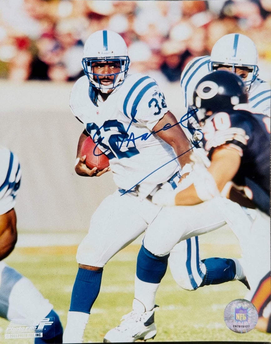 Edgerrin James Autographed 8x10 Football Photo (1 of 1)
