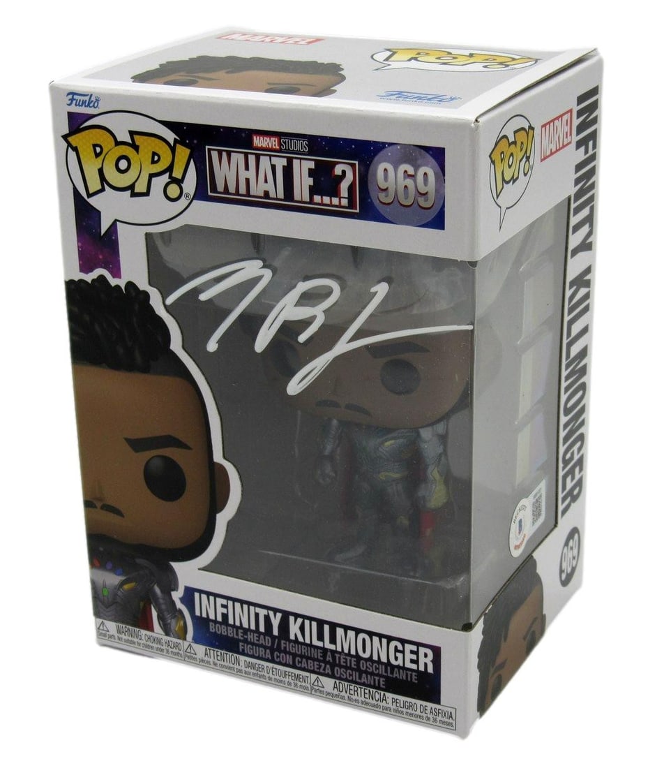 Michael B. Jordan Autographed Funko Pop! #969"Black Panther" Beckett 181190 (1 of 7)