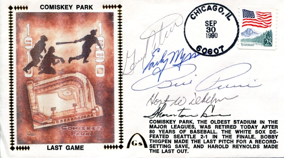 First Day Early Wynn & Wilhelm Hoyt Others Autographed Cover (1 of 1)