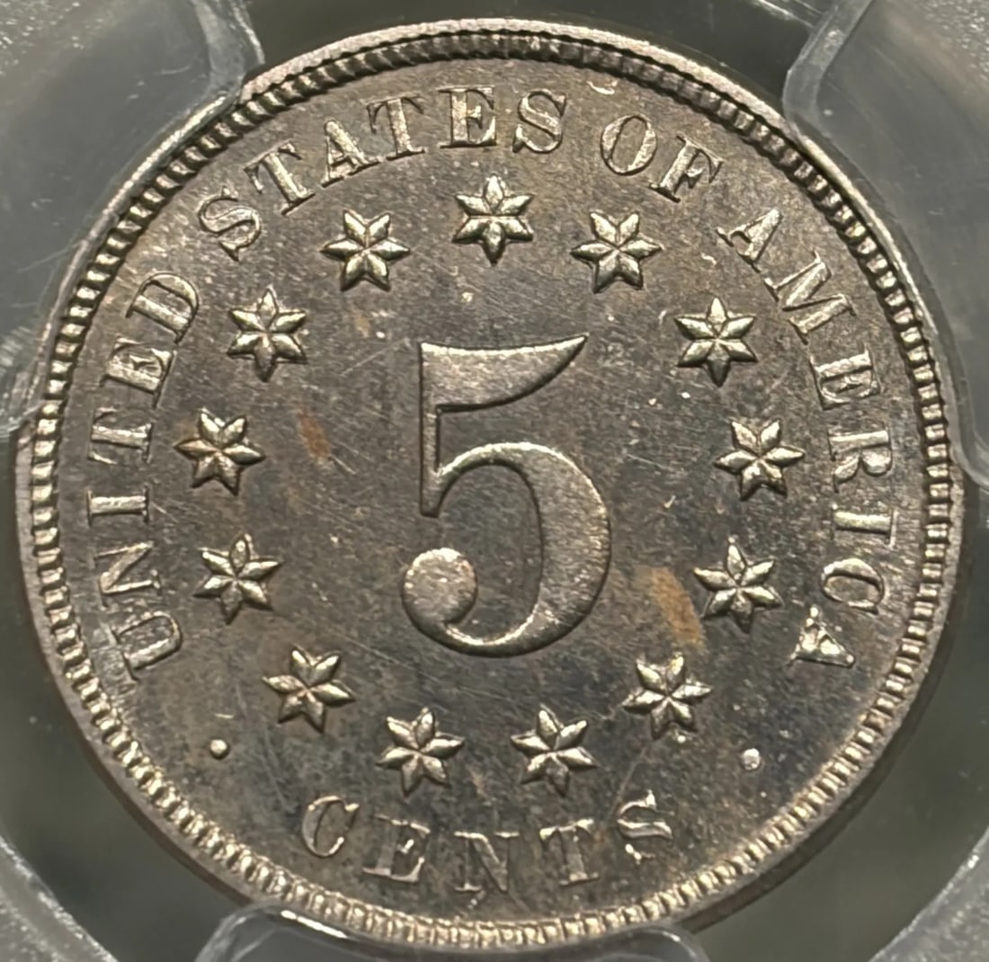 PROOF SHIELD NICKEL PCGS PR63 - 3