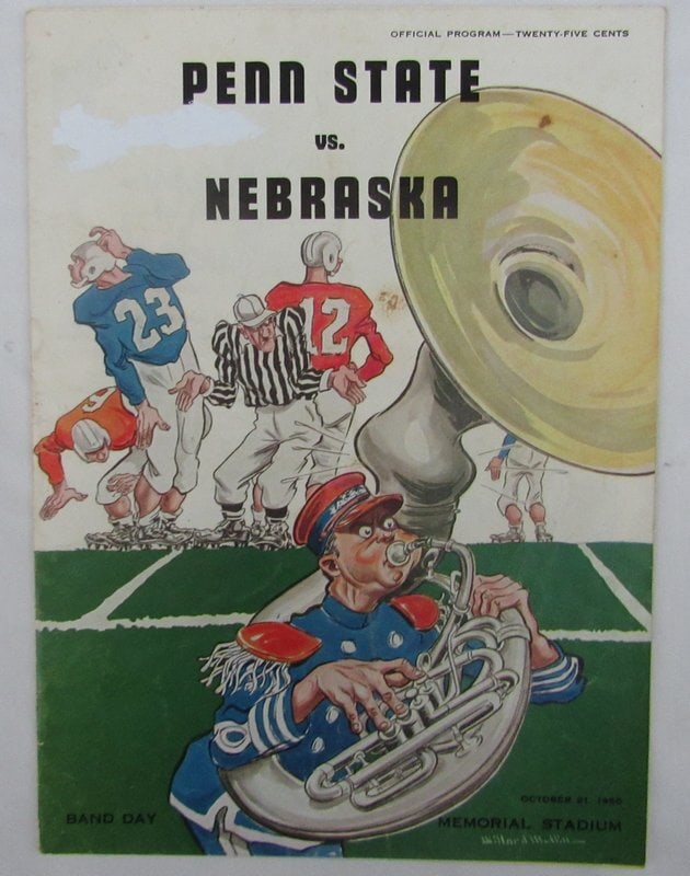 Penn State Nittany Lions vs Nebraska College Football 137611: Penn State Nittany Lions vs Nebraska College Football 137611 Penn State Nittany Lions vs Nebraska College Football Program from 1973, featuring the original game details and statistics. This vintage
