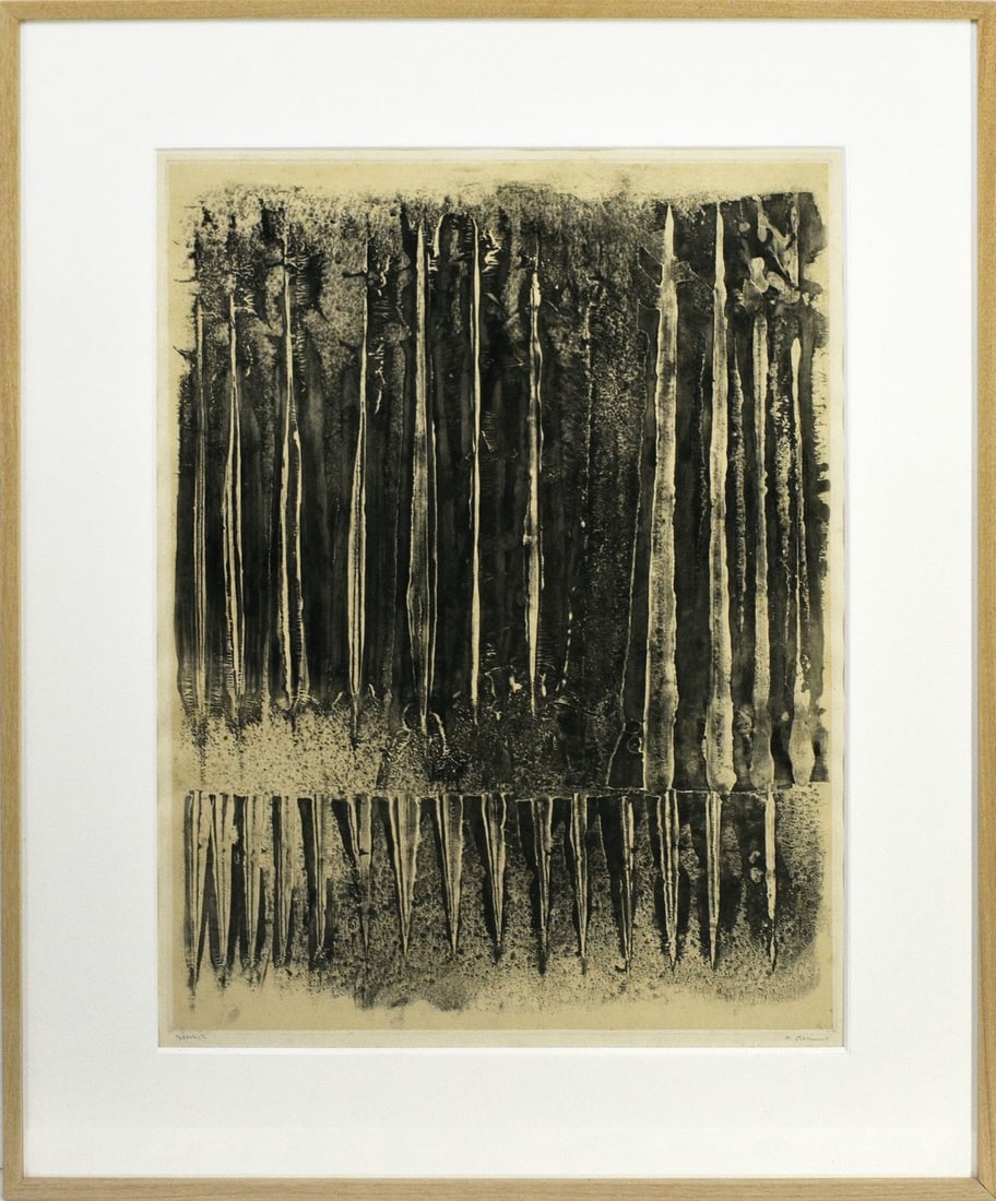 Modern Japanese Art Print Signed Intaglio Rumination 1962 EA Mitsuo Kano: Modern Japanese Art Print Signed Intaglio Rumination 1962 EA Mitsuo Kano Item Specifics: Artist: Mitsuo Kano Subject: Abstract Stars Rumination Material: Intaglio on paper Style: Japanese Product Disc