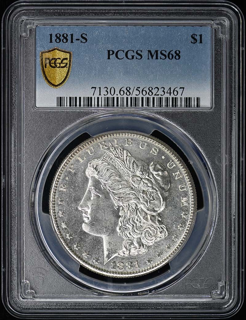 MORGAN DOLLAR 1881-S PCGS MS68 (1 of 3)