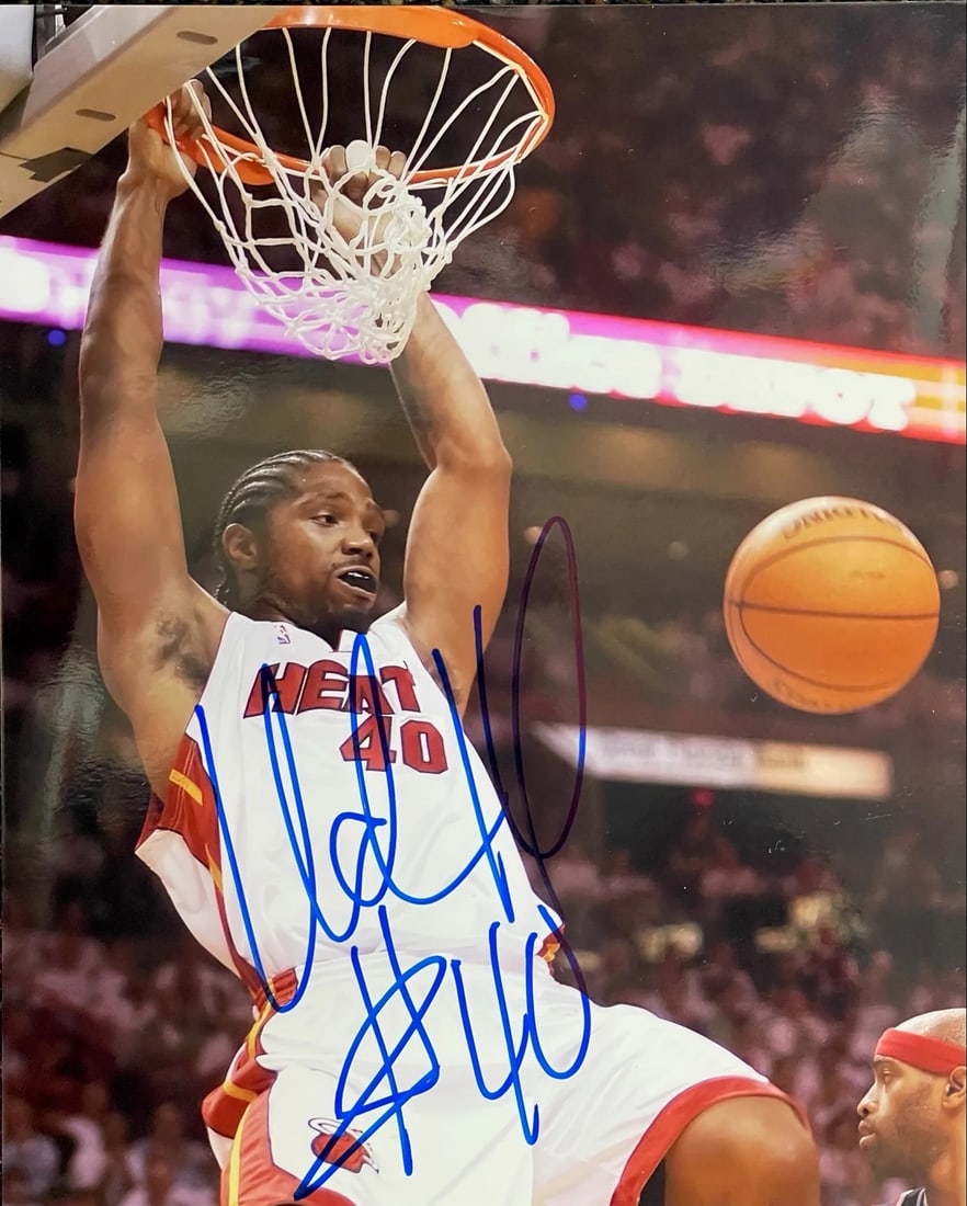 Udonis Haslem Autographed 8x10 Basketball Photo (1 of 1)