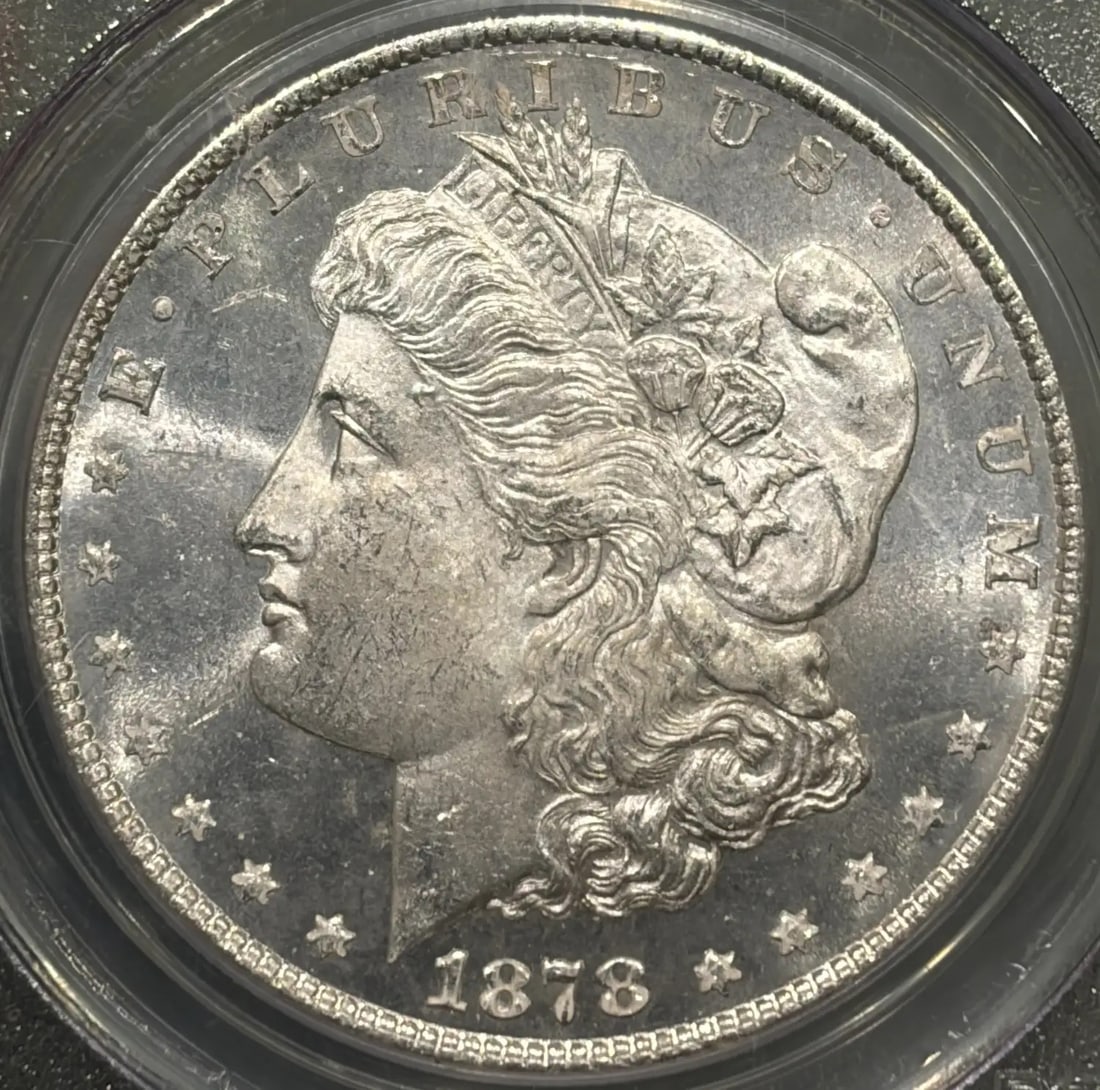 MS64 MORGAN 8TF DOLLAR 1878 - 2