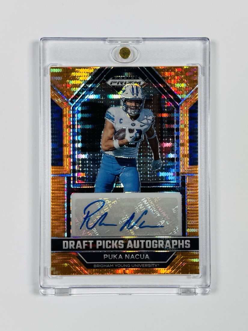 2023 PANINI DRAFT PICKS PUKA NACUA #DPA-PNU AUTO 12/ 25 JERSEY MATCH (1 of 2)