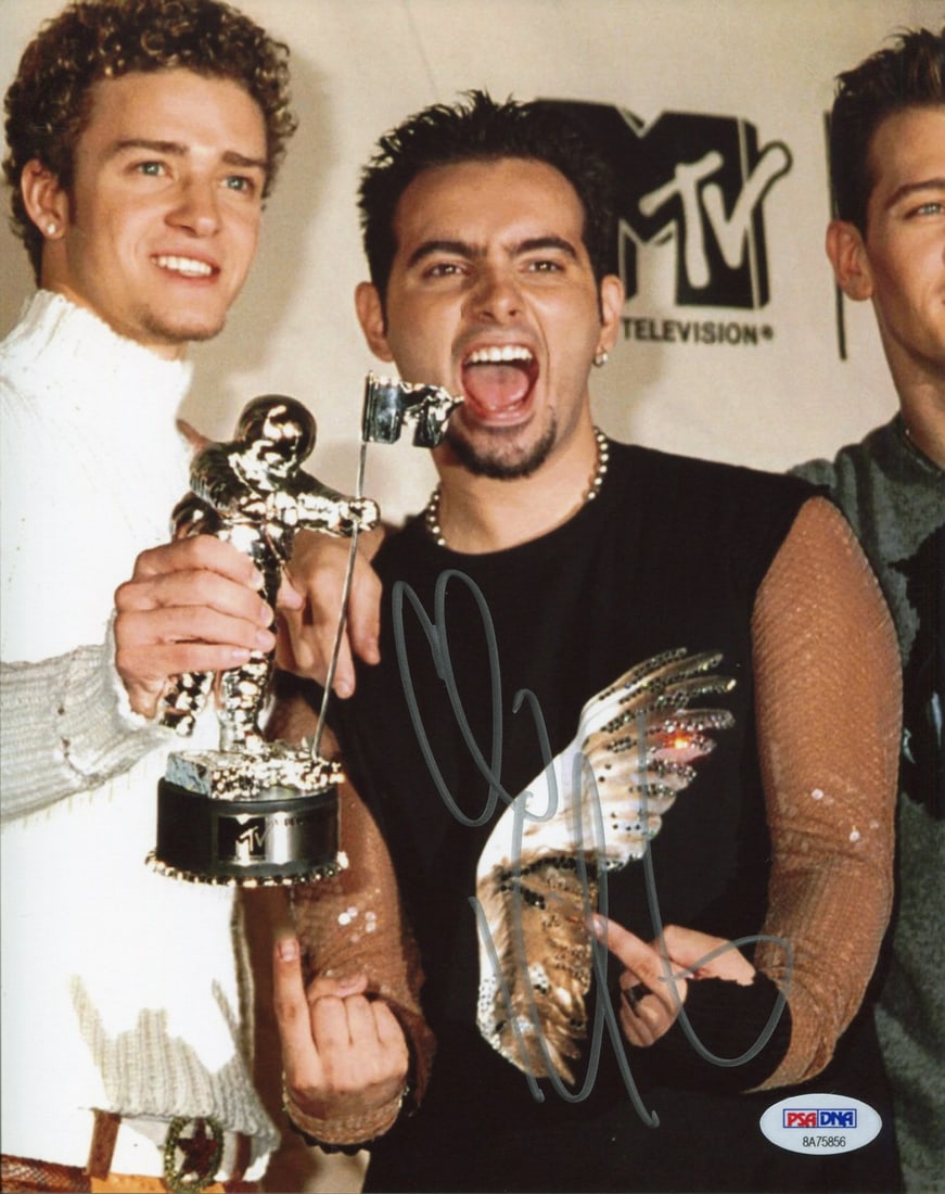 Kirkpatrick Chris Autographed MTV Awards 8x10 Photo PSA (1 of 1)