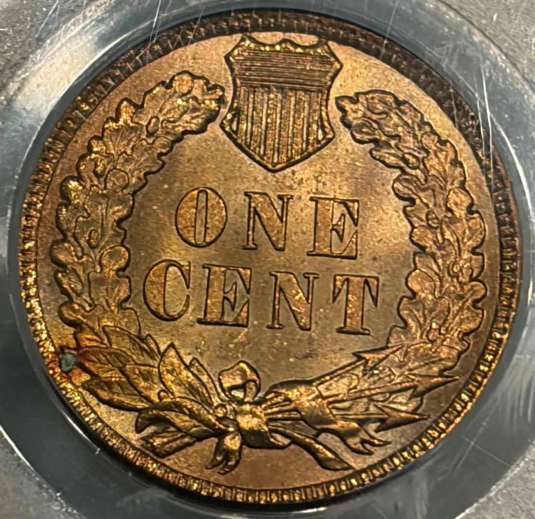 INDIAN CENT PCGS MS64 RED 1908 - 3