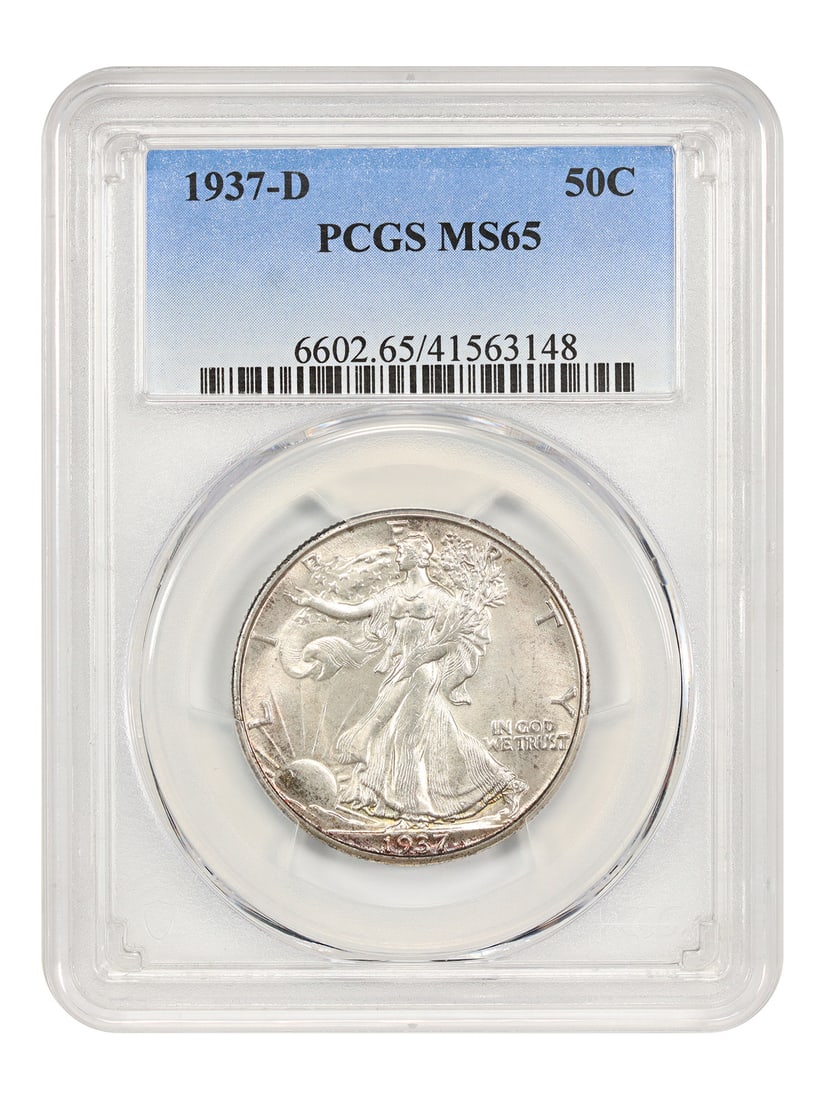 Walking Liberty Half Dollar 1937-PCGS MS65 (1 of 4)