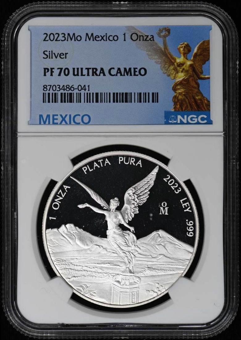 2023Mo Mexico Silver 5pc Set 1 Onza 1/ 2 1/ 4 1/ 10 1/ 20 NGC PR70DCAM (1 of 9)