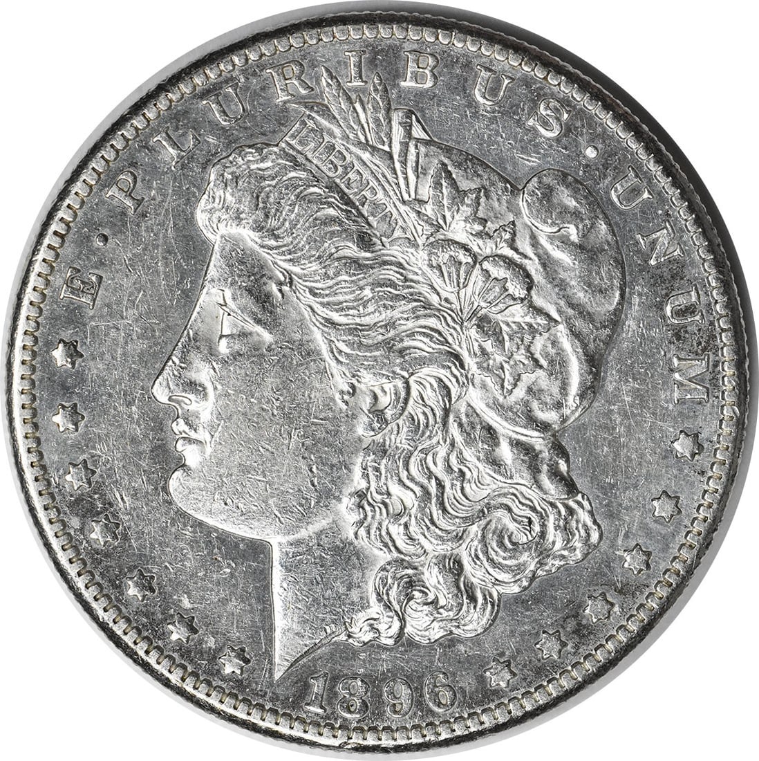 Morgan Silver Dollar 1896-S AU (1 of 2)