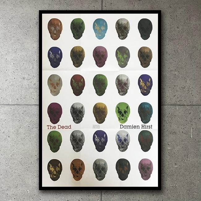 Dead folded offset print 2009 framed skull poster: Dead folded offset print 2009 framed skull poster Item Specifics: Artist: Damien Hirst Signed By: Damien Hirst Image Orientation: Portrait Size: Large Signed: No Material: Paper Original/Licensed Repr