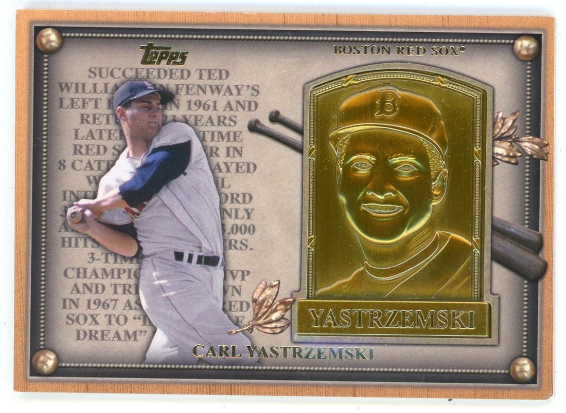 Carl Yastrzemski 2012 Topps Commemorative HOF Plaque #HOF-CY (1 of 2)