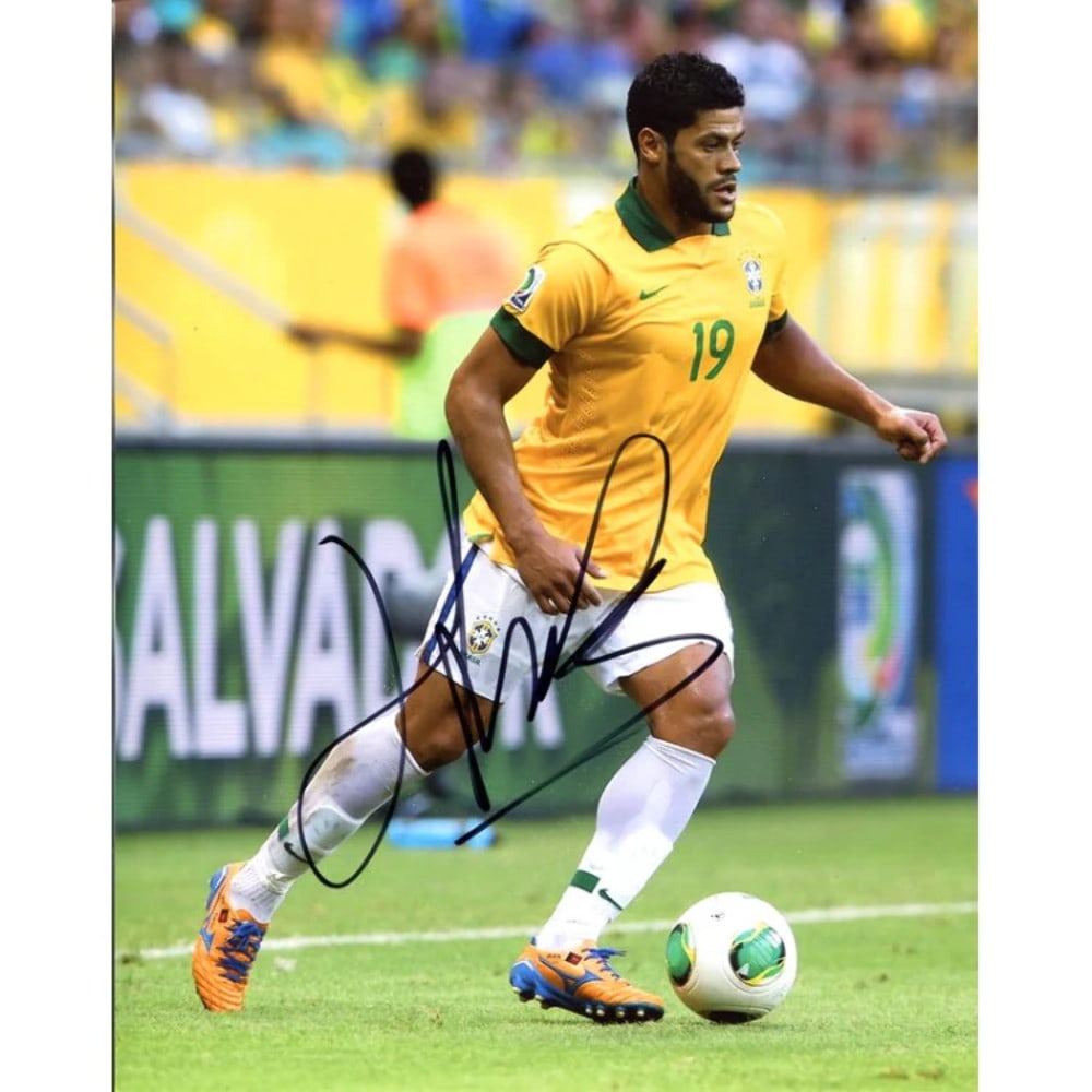 Hulk Autographed 8x10 Photo: Hulk Autographed 8x10 Photo Item Specifics: Hulk, (Givanildo Vieira de Souza) is dribbling the ball down the pitch while playing for Brazil Item is signed in black sharpie across the front of the phot