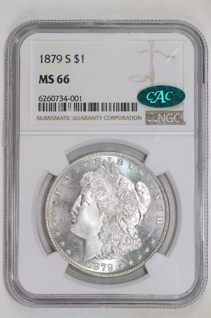 1879-S MORGAN DOLLAR NGC MS66 CAC (1 of 2)