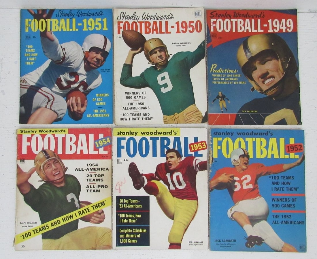 1949-1961 Stanley Woodward NCAA Football Yearbook Lot of 12 197503 (1 of 4)