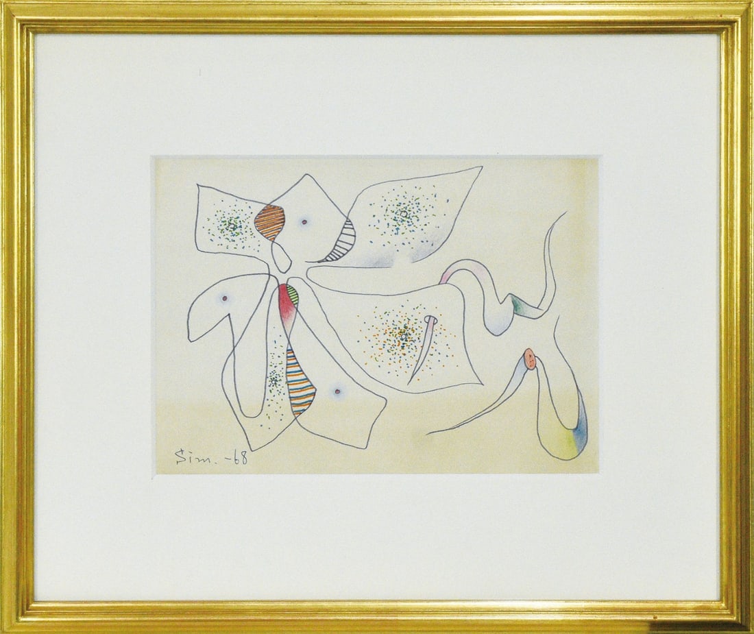 Ribbon like watercolor artwork Japan paper 3744cm 1968: Ribbon like watercolor artwork Japan paper 3744cm 1968 Item Specifics: Primary Material: Paper Type: Japanese Watercolor on paper Color: Multi-Color Original/Reproduction: Antique Original Featured Re