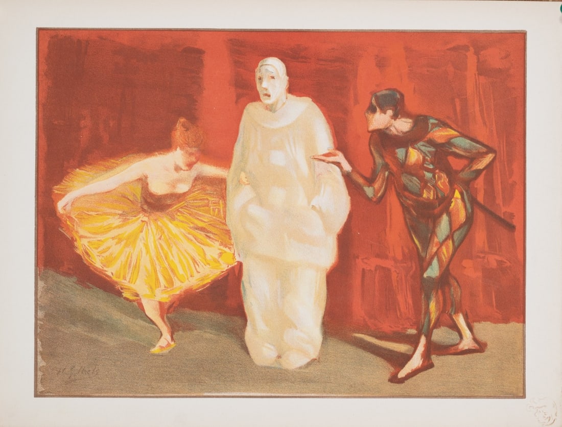 Henri-Gabriel Ibels Pantomime Moderne: Henri-Gabriel Ibels Pantomime Moderne Item Specifics: Artist: Henri-Gabriel Ibels Unit Of Sale: Single Piece Size: Small Color: Red Date Of Creation: 1897 Material: Paper Certificate Of Authenticity (