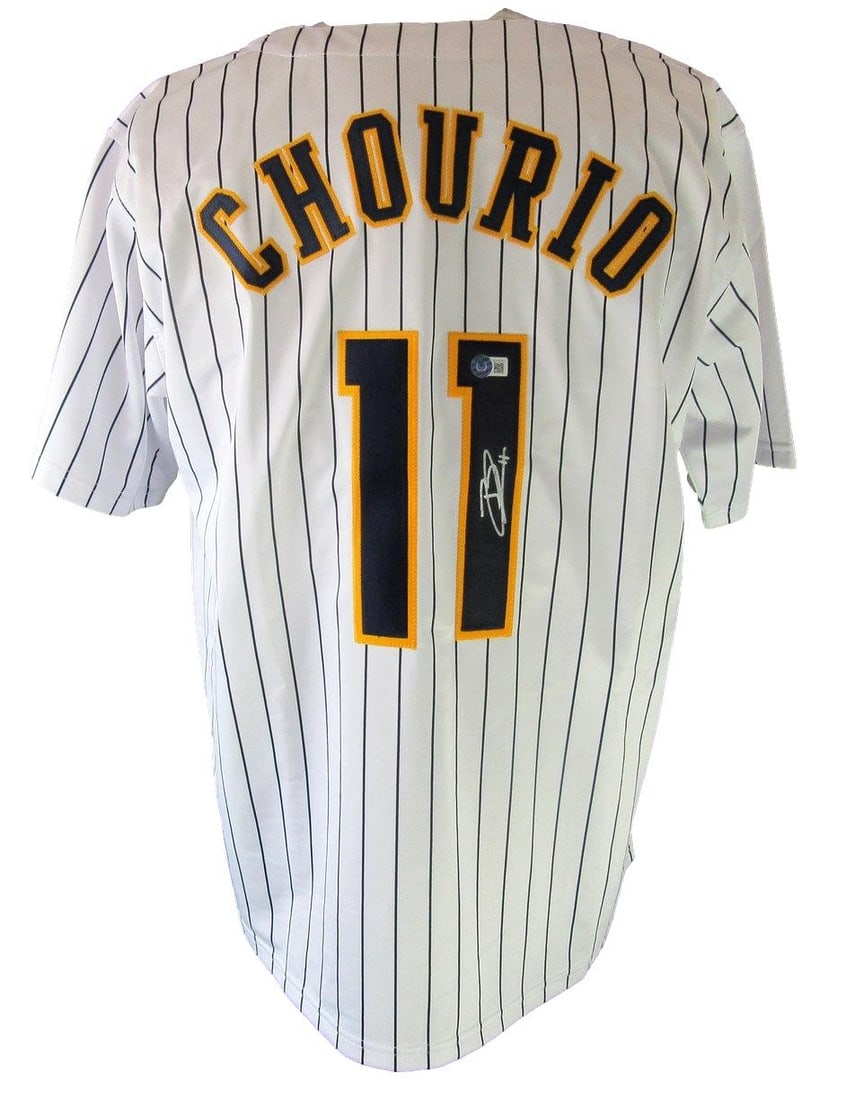 Signed by Jackson Chourio Padres Beckett Custom Jersey Auto Baseball (1 of 5)