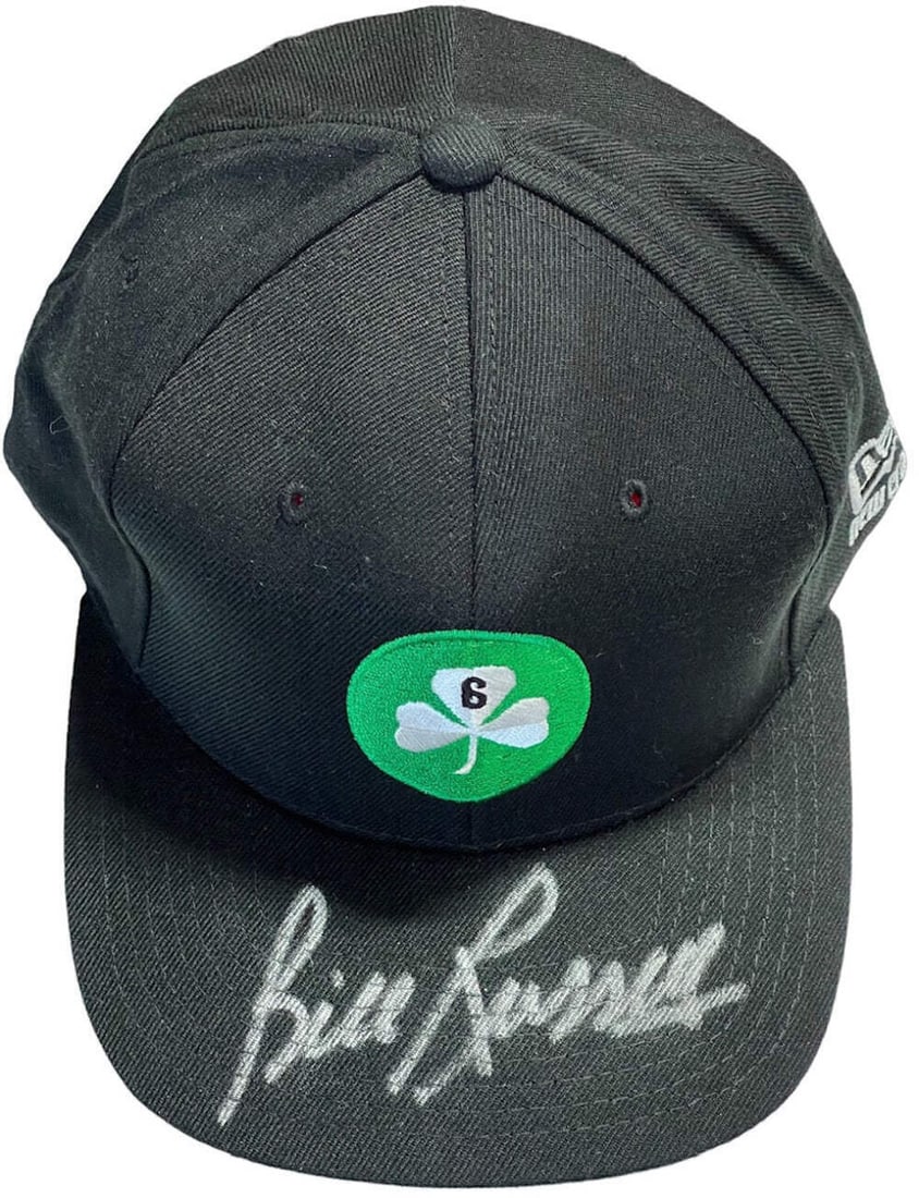 Russell Autographed Celtics Hat Boston Black New (1 of 1)