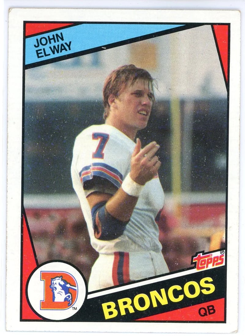John Elway 1984 Topps Rookie Card #63: John Elway 1984 Topps Rookie Card #63 Topps John Elway 1984 Topps Rookie Card #63 is a highly sought-after collectible from one of the NFL's most iconic players. This card features John Elway in his r