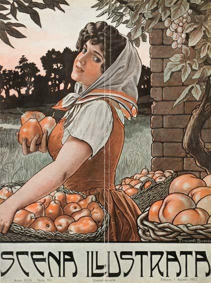 Scena Illustrata Arts Literature Music Theatre Country Woman 1900: Scena Illustrata Arts Literature Music Theatre Country Woman 1900 Item Specifics: Style: Art Nouveau Date Of Creation: 1900 CIRCA Year Of Production: 1900 CIRCA Width (Inches): 16 Subject: Theater Ori