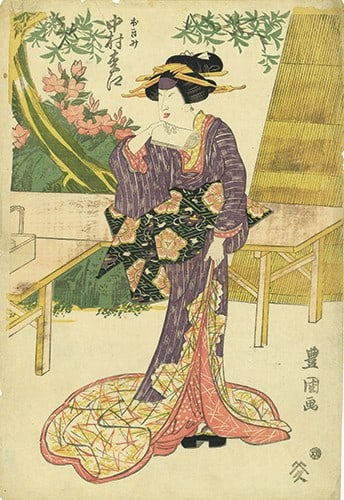 Matsue Nakamura Ukiyo e actor okimi woodblock print kabuki toyokuni i: Matsue Nakamura Ukiyo e actor okimi woodblock print kabuki toyokuni i Item Specifics: Artist: Toyokuni I Subject: Kabuki Actor Material: Washi Paper Style: Japanese Size: 39.5 x 27 cm Product Disclaim