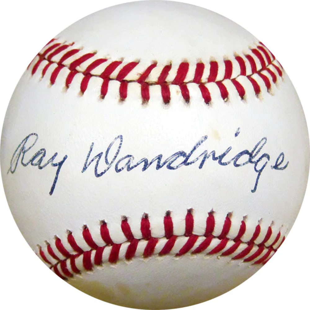 Autographed Baseball by Ray Dandridge: Autographed Baseball by Ray Dandridge This autographed baseball by Ray Dandridge bears his signature, making it a unique and notable addition to any sports memorabilia collection. The item's rarity