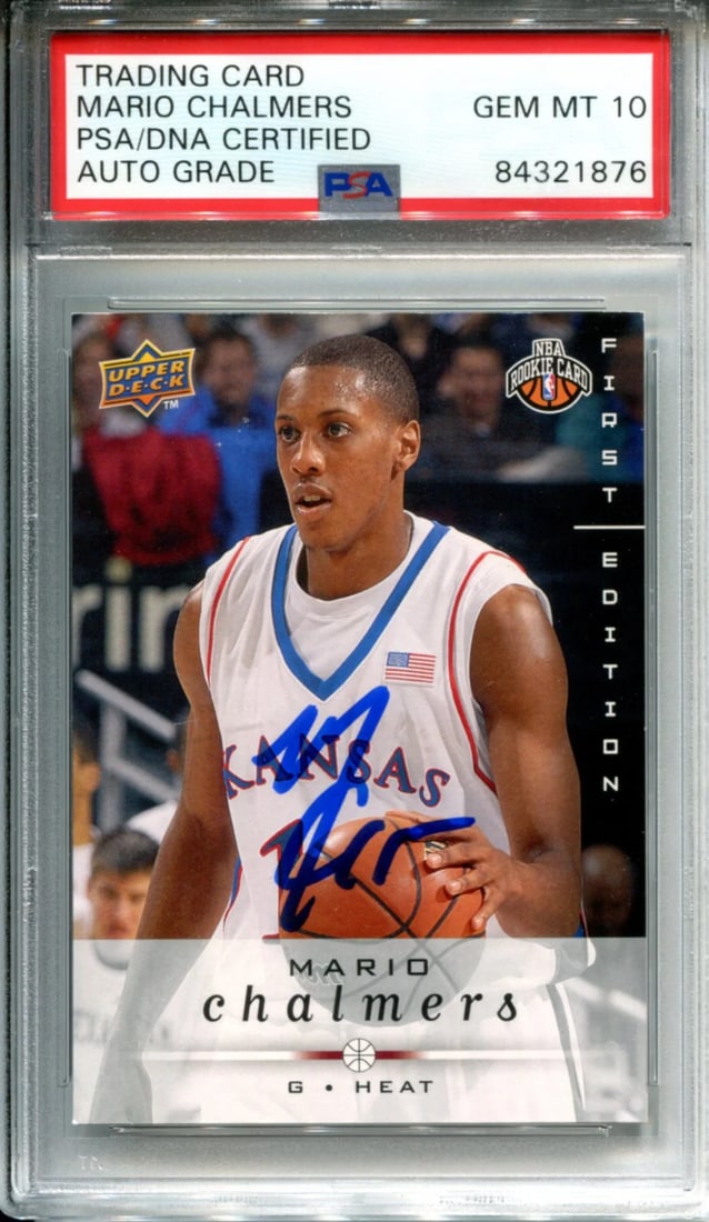Chalmers Mario Autographed PSA 2008-09 Upper Deck First Edition Rookie Card (1 of 1)