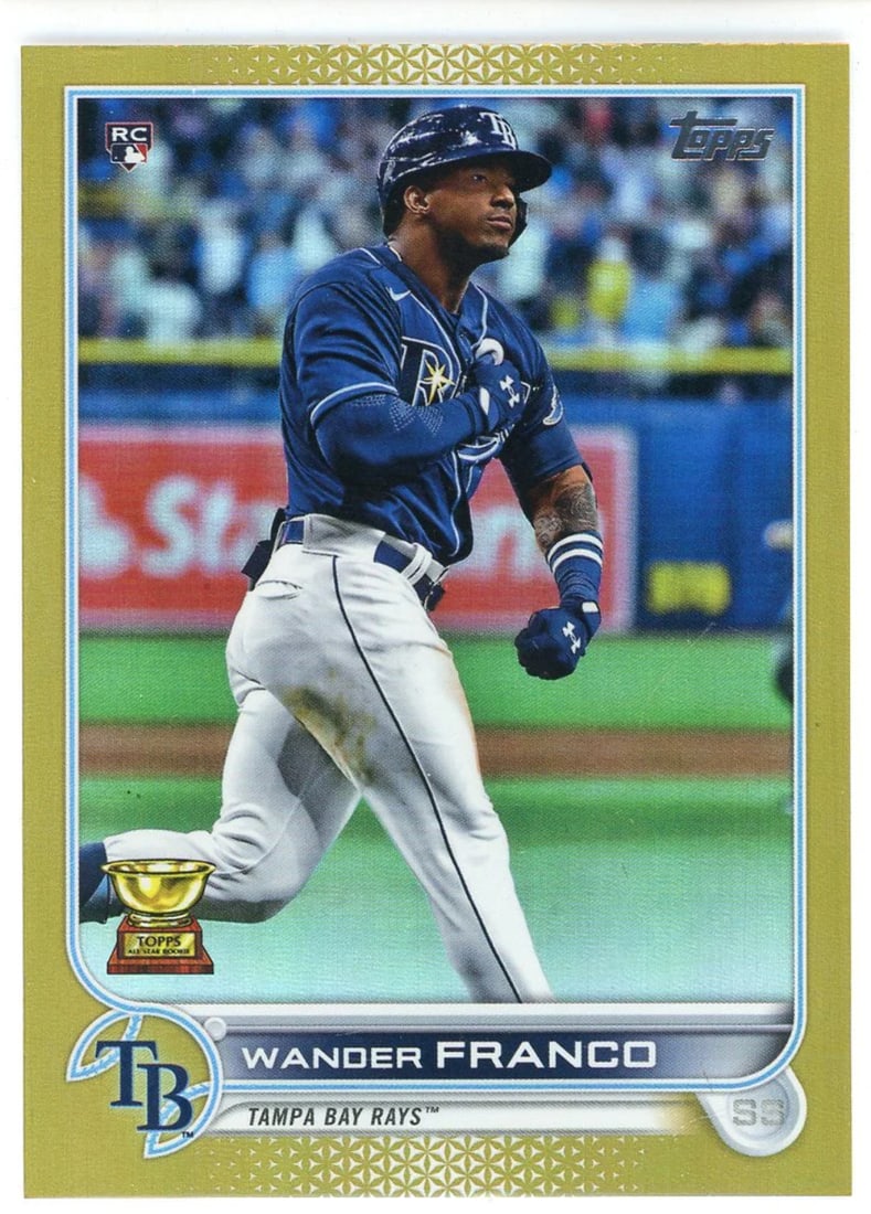 Wander Franco 2022 Topps Series One Gold Foil Rookie Card #215 (1 of 2)