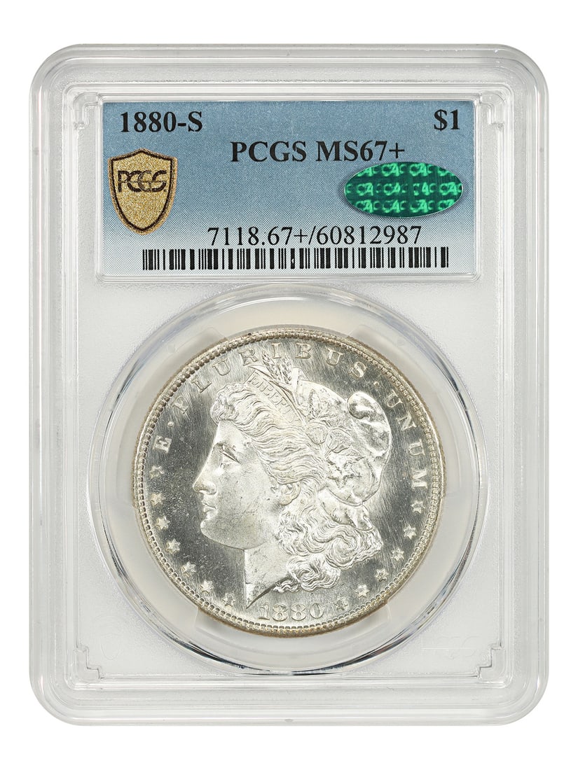 1880-S $1 PCGS/ CAC MS67+ - Morgan Dollar - Popular Collector Date (1 of 4)