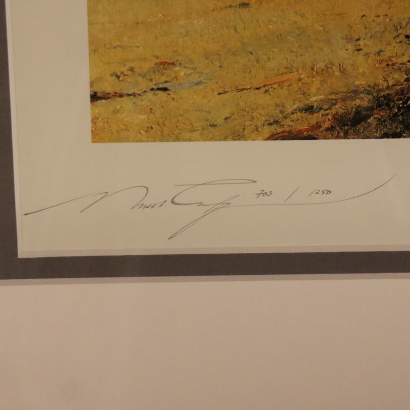 Spitfire RAF Signed Lithograph WWII Eagles Robert Taylor - 4