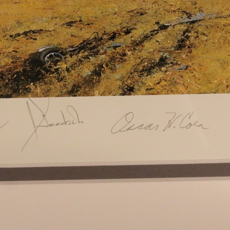 Spitfire RAF Signed Lithograph WWII Eagles Robert Taylor - 5