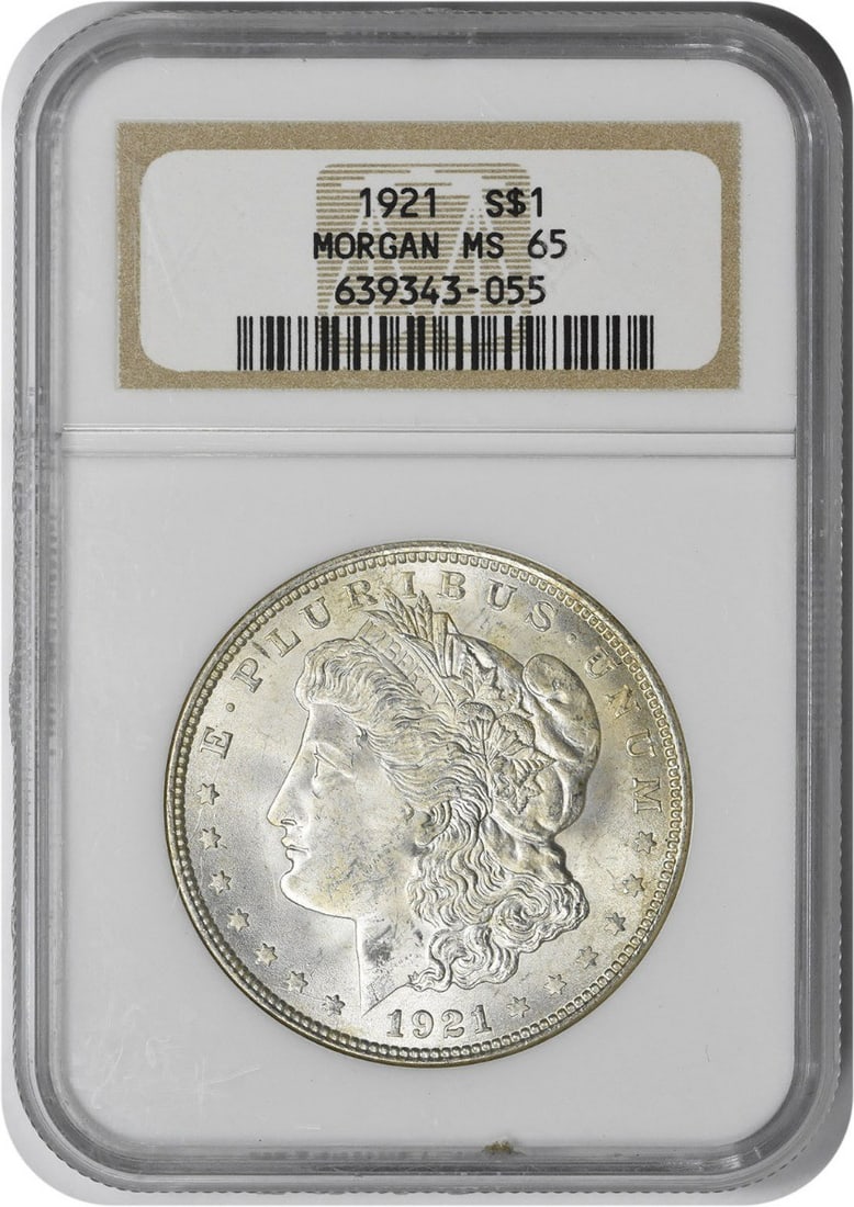 Morgan Silver Dollar MS65 NGC 1921 (1 of 1)