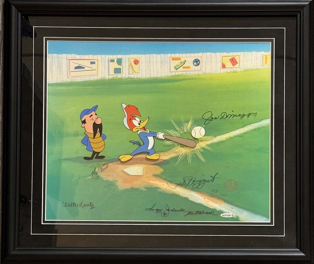 Reggie Jackson Signed Woody Gets A Hit Special Edition Cel APIV/ XXV Upper De (1 of 8)