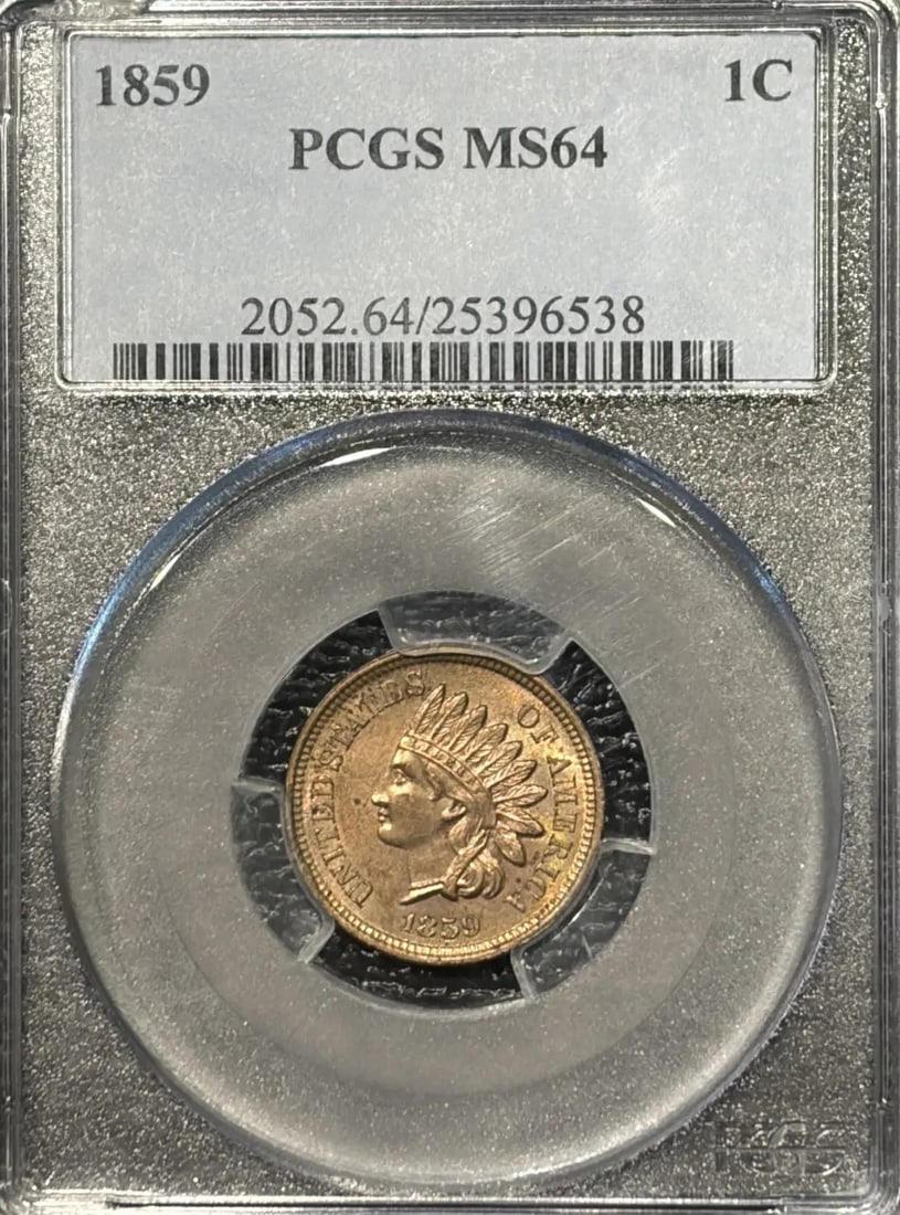 INDIAN CENT PCGS MS64