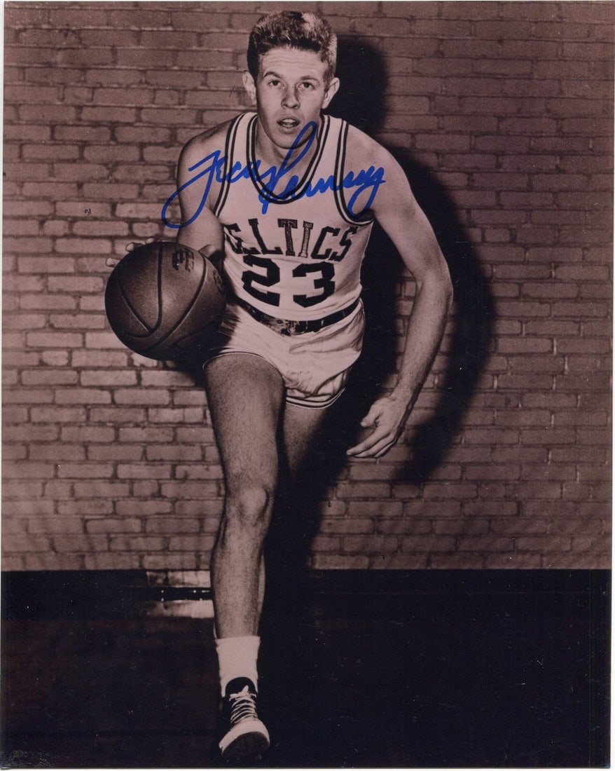 Frank Ramsey Autographed 8X10 Basketball Photo: Frank Ramsey Autographed 8X10 Basketball Photo Frank Ramsey's bold signature in blue sharpie spans the front of this 8x10 basketball photo, making it a unique piece for fans and collectors alike. The 