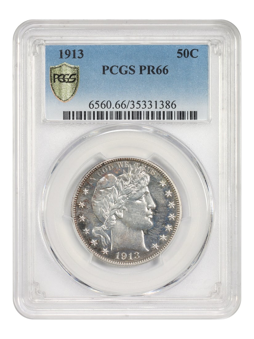 1913 50C PCGS PR66 - Barber Half Dollar - Very Scarce Proof Issue (1 of 7)