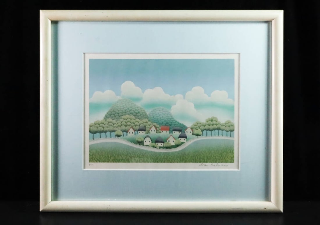 Ivan Rabuzin House in Vallesden Silkscreen Hand Signed ED PA Framed authentic: Ivan Rabuzin House in Vallesden Silkscreen Hand Signed ED PA Framed authentic Item Specifics: Type: Print Product Disclaimer: Please review the full description and photos. Lithographs may be plate-si